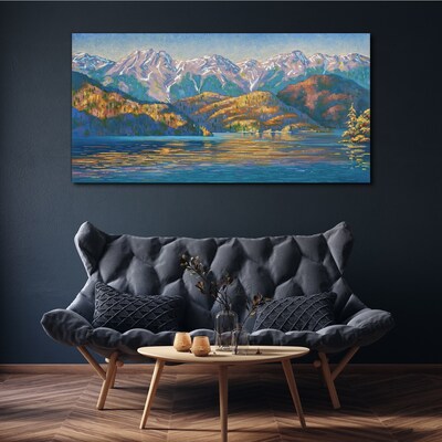 Foto op canvas Berglandschap in zomerkleuren