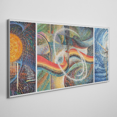 Canvas schilderij Beweging en harmonie van kleuren