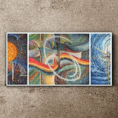 Canvas schilderij Beweging en harmonie van kleuren