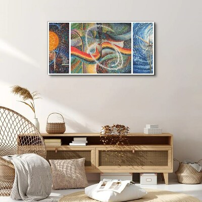 Canvas schilderij Beweging en harmonie van kleuren