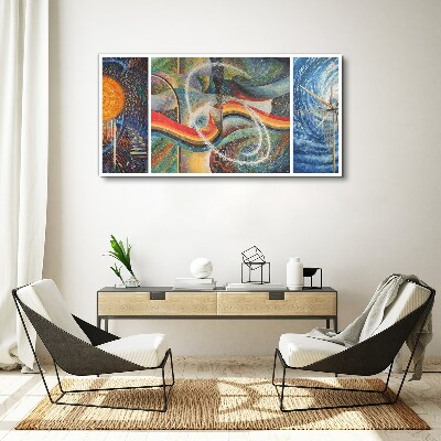 Canvas schilderij Beweging en harmonie van kleuren