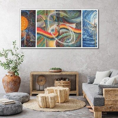 Canvas schilderij Beweging en harmonie van kleuren