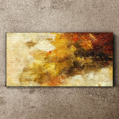 Canvas schilderij Gouden reflecties in abstractie