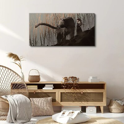Foto op canvas Black Panther en de mysterieuze figuur