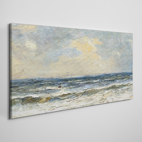 Canvas schilderij Een kalme zee op een zomerdag
