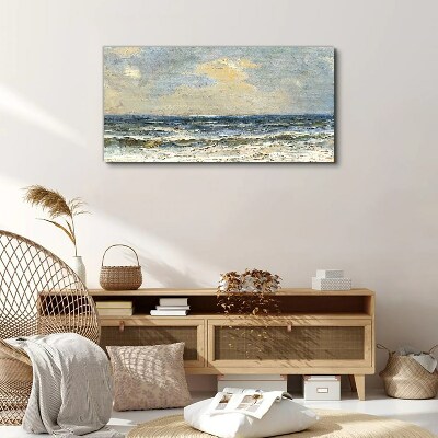 Canvas schilderij Een kalme zee op een zomerdag