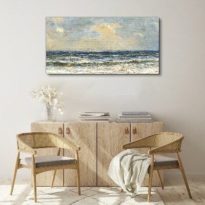 Canvas schilderij Een kalme zee op een zomerdag