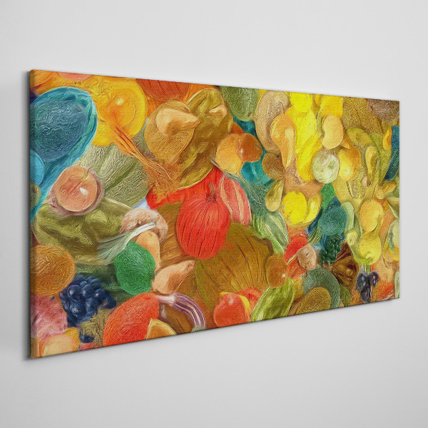 Schilderij op doek Kleurrijke fruitcompositie