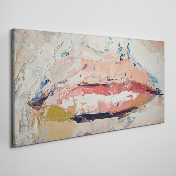 Foto op canvas Delicate lippen in pasteltinten