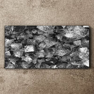 Foto op canvas Abstracte kubussen in monochrome tinten