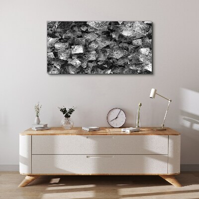 Foto op canvas Abstracte kubussen in monochrome tinten