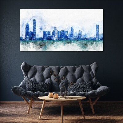 Canvas schilderij De lucht boven de stad