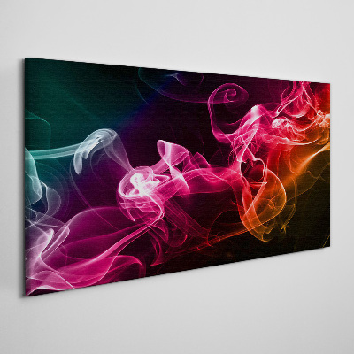 Schilderij op doek Golven van kleurrijke mist