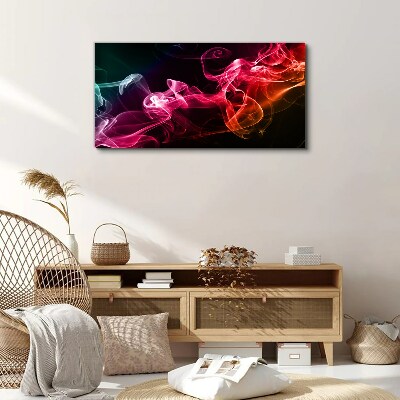 Schilderij op doek Golven van kleurrijke mist