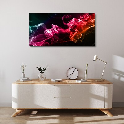 Schilderij op doek Golven van kleurrijke mist