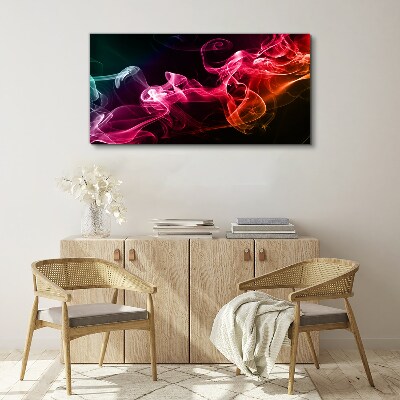 Schilderij op doek Golven van kleurrijke mist