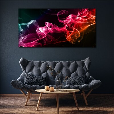 Schilderij op doek Golven van kleurrijke mist