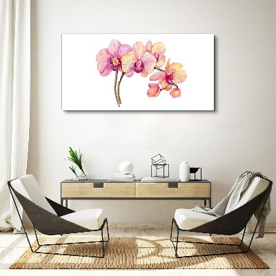 Canvas schilderij De bloemenschoonheid van orchideeën