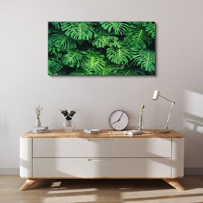 Schilderij op doek Tropisch bladmozaïek