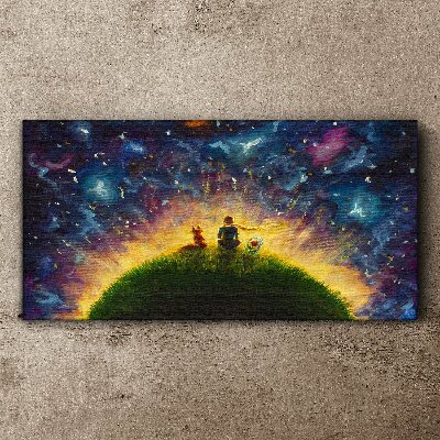 Foto op canvas Een ruimtereis in de zon