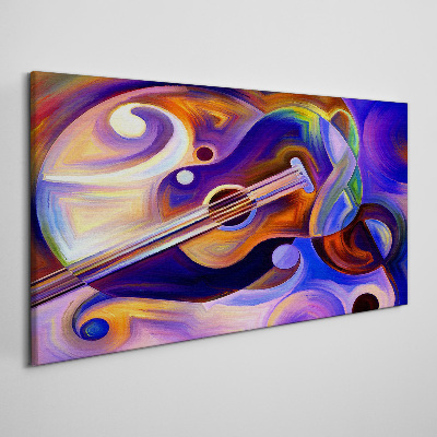 Canvas schilderij Muzikale harmonie in kleuren