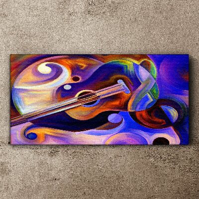 Canvas schilderij Muzikale harmonie in kleuren