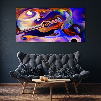 Canvas schilderij Muzikale harmonie in kleuren