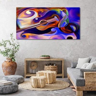 Canvas schilderij Muzikale harmonie in kleuren