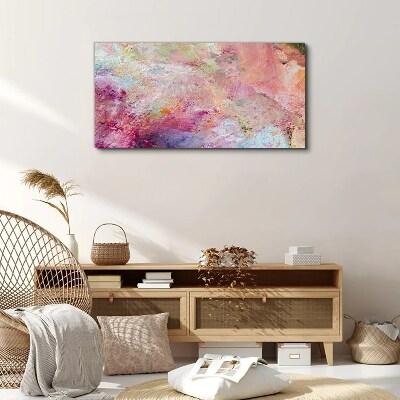 Foto op canvas Abstract landschap in pastelkleuren