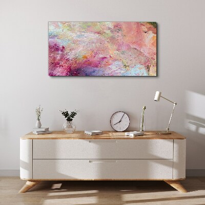 Foto op canvas Abstract landschap in pastelkleuren