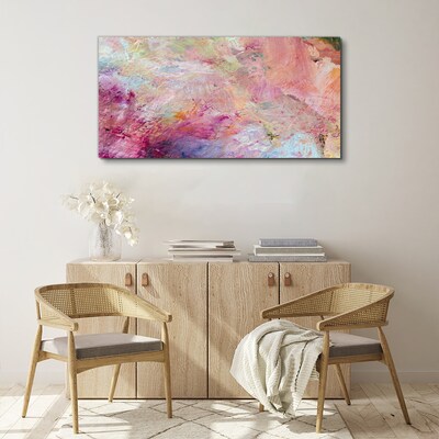 Foto op canvas Abstract landschap in pastelkleuren