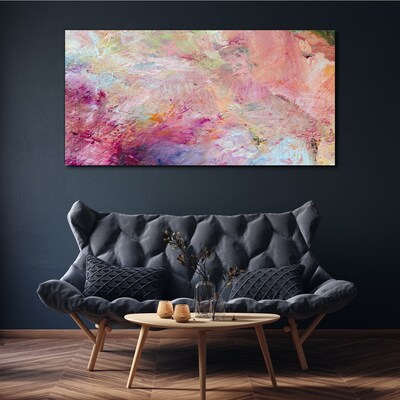 Foto op canvas Abstract landschap in pastelkleuren