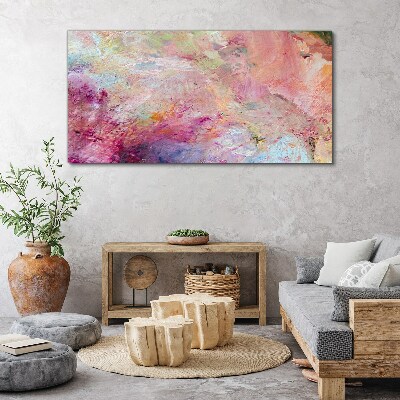 Foto op canvas Abstract landschap in pastelkleuren
