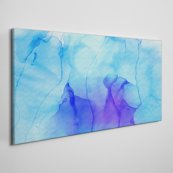 Schilderij op doek Golven van blauw en violet