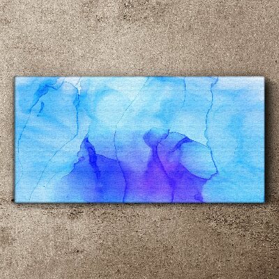 Schilderij op doek Golven van blauw en violet