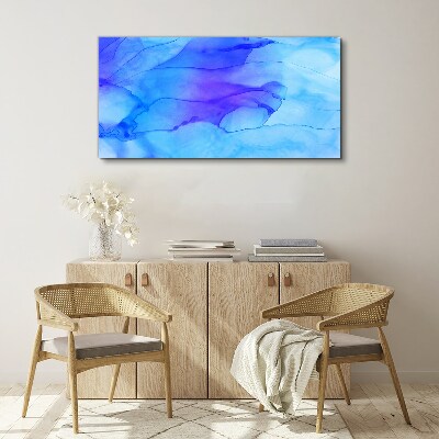 Foto op canvas Golven van blauwe tinten