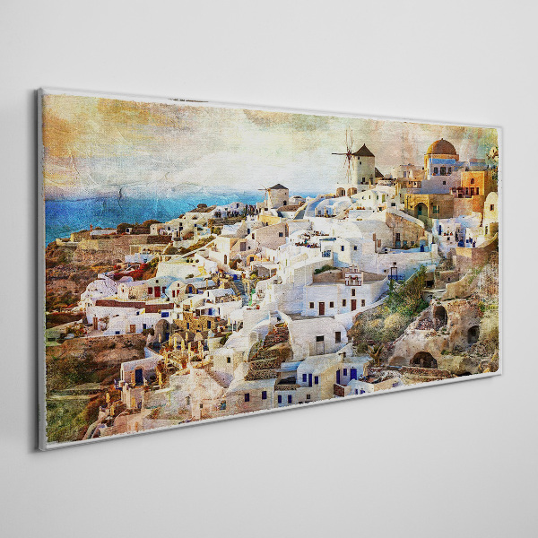 Foto op canvas Santorini in de zon