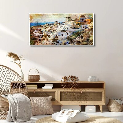 Foto op canvas Santorini in de zon