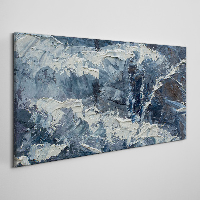 Foto op canvas Winterlandschap in tinten blauw