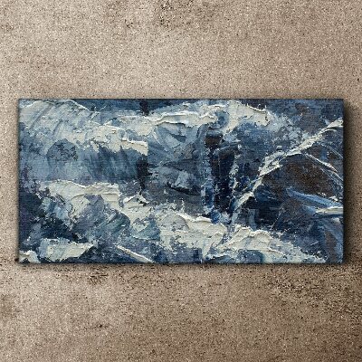 Foto op canvas Winterlandschap in tinten blauw