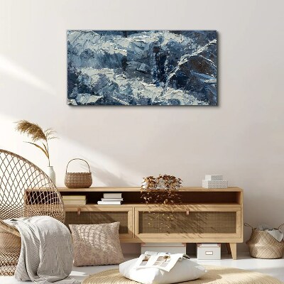 Foto op canvas Winterlandschap in tinten blauw