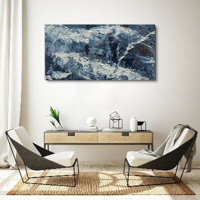 Foto op canvas Winterlandschap in tinten blauw