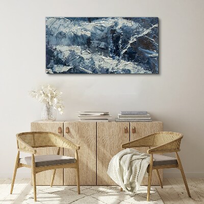 Foto op canvas Winterlandschap in tinten blauw