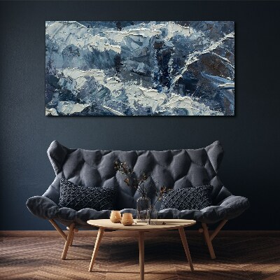 Foto op canvas Winterlandschap in tinten blauw