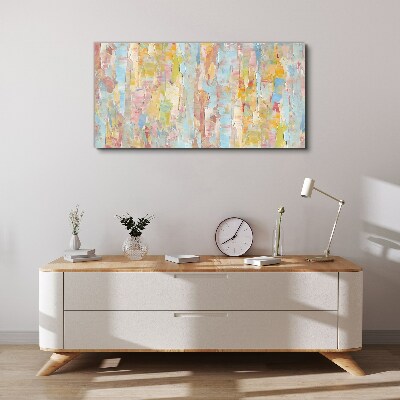 Foto op canvas Pastelreflecties in glas