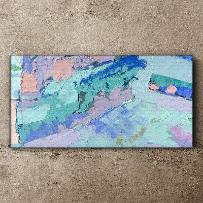 Foto op canvas Abstracte landschappen in pastelkleuren