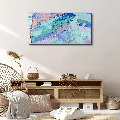 Foto op canvas Abstracte landschappen in pastelkleuren
