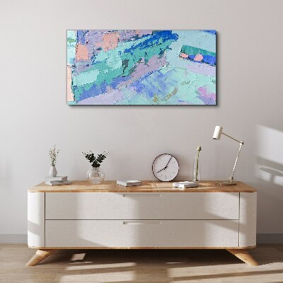 Foto op canvas Abstracte landschappen in pastelkleuren