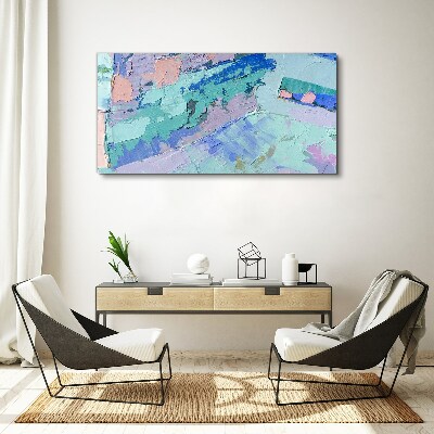 Foto op canvas Abstracte landschappen in pastelkleuren