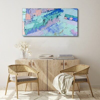 Foto op canvas Abstracte landschappen in pastelkleuren
